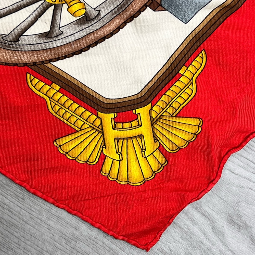 Hermès Vintage Car Print Scarf - Picture 6 of 10